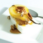 Pecan Crumble Topped Pears