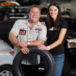 Shane, his consultant Adele and the spare tyre he has lost