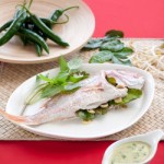steamed snapper with green curry sauce steamed snapper with green curry sauce